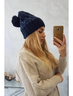 Milano fleecová čepice K203 navy blue model 18749923 - K-Fashion Milano fleecová čepice K203 navy blue model 18749923 - K-Fashion