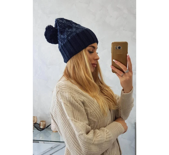 Milano fleecová čepice K203 navy blue model 18749923 - K-Fashion Milano fleecová čepice K203 navy blue model 18749923 - K-Fashion