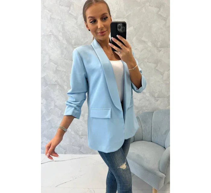 Sako s klopami elegantní modré