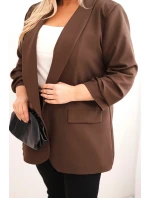 Dámská elegance Plus Size hnědá