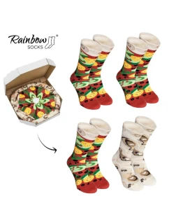 Rainbow Socks Pizza 4 páry model 21606750 - ZOOKSY/RAINBOW SOCKS