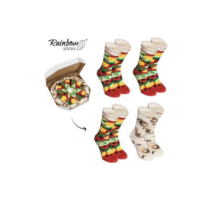 Rainbow Socks Pizza 4 páry model 21606750 - ZOOKSY/RAINBOW SOCKS Rainbow Socks Pizza 4 páry model 21606750 - ZOOKSY/RAINBOW SOCKS
