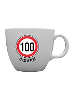 Personalizovaný MEGA XXL keramický hrnek 1 000 ml - narozeninová dopravní značka Personalizovaný MEGA XXL keramický hrnek 1 000 ml - narozeninová dopravní značka