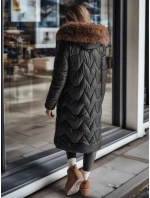 Dámská prošívaná dlouhá bunda WINTERACT černá FashionStreet TY4778 Dámská prošívaná dlouhá bunda WINTERACT černá FashionStreet TY4778