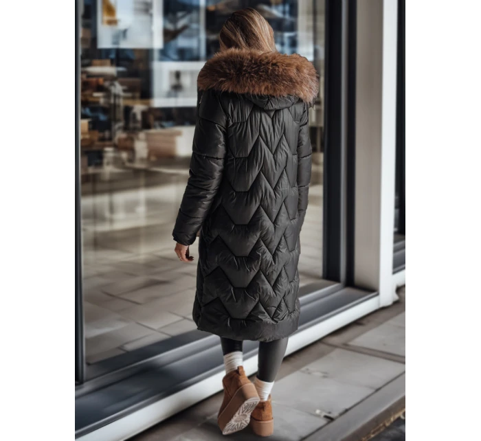 Dámská prošívaná dlouhá bunda WINTERACT černá FashionStreet TY4778 Dámská prošívaná dlouhá bunda WINTERACT černá FashionStreet TY4778