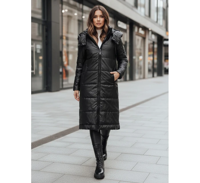 Dámská přechodná bunda ORVITA prošívaná s kapucí černá FashionStreet TY5024z Dámská přechodná bunda ORVITA prošívaná s kapucí černá FashionStreet TY5024z