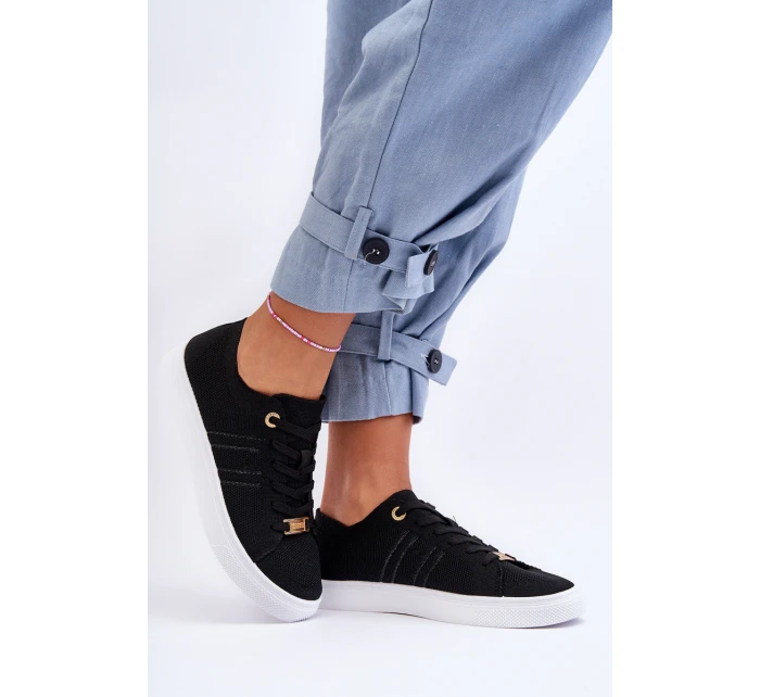 Dámské šněrovací tenisky černé Etna Dámské šněrovací tenisky černé Etna