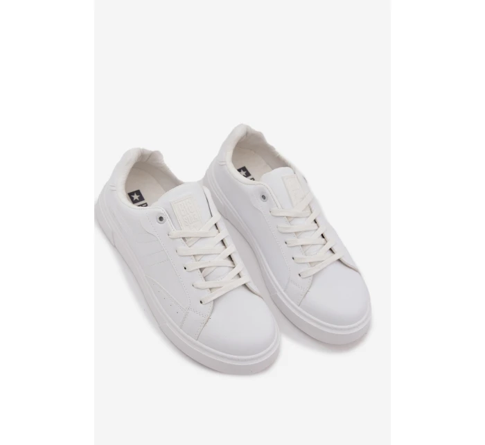 Pánské Tenisky Z Eko Kůže Big Star OO174118 Bílé Pánské Tenisky Z Eko Kůže Big Star OO174118 Bílé