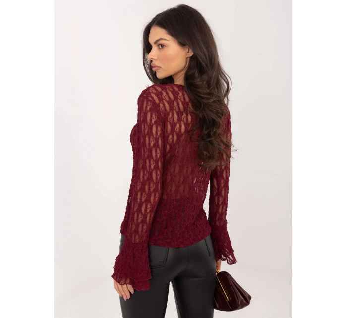 Bluzka IT BZ model 21807968 bordowy - FPrice Bluzka IT BZ model 21807968 bordowy - FPrice