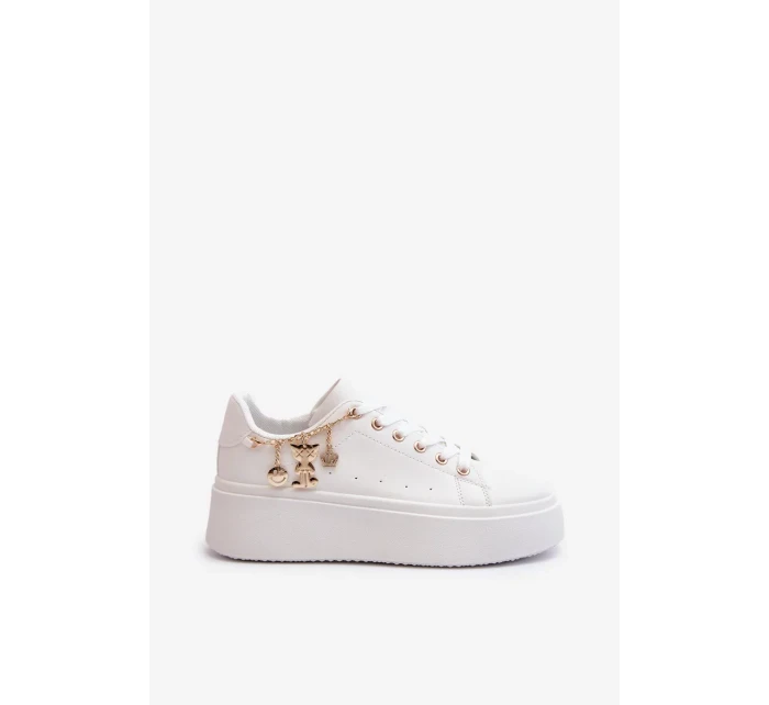 Dámské Tenisky na platformě s přívěsky, Bílá Tivissa