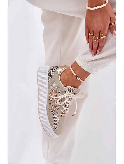 Dámská sportovní obuv / Béžová s bílou Step in style model 22205629 - Inello Dámská sportovní obuv / Béžová s bílou Step in style model 22205629 - Inello