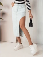 Modrá džínová sukně PROMA FashionStreet CY0445 Modrá džínová sukně PROMA FashionStreet CY0445