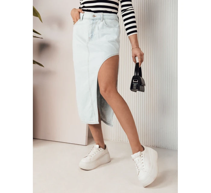 Modrá džínová sukně PROMA FashionStreet CY0445 Modrá džínová sukně PROMA FashionStreet CY0445