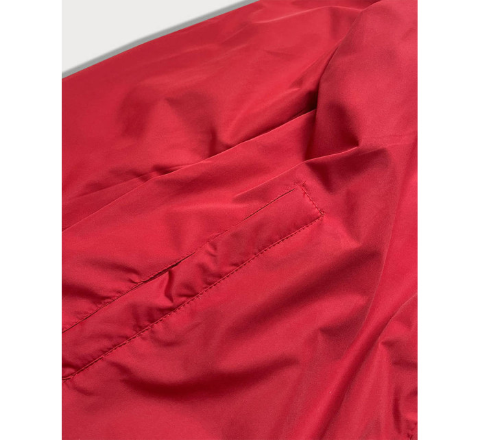 Tmavě modro-červená oboustranná dámská prošívaná bunda (MHM-W589)