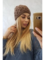 Fleecová čepice Teresa K285 mocca Fleecová čepice Teresa K285 mocca