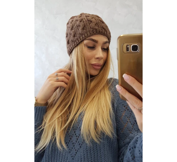 Fleecová čepice Teresa K285 mocca Fleecová čepice Teresa K285 mocca