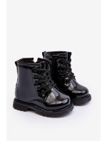 Dětské Boty Lakovane Se Zipem Černá Tibbie Dětské Boty Lakovane Se Zipem Černá Tibbie