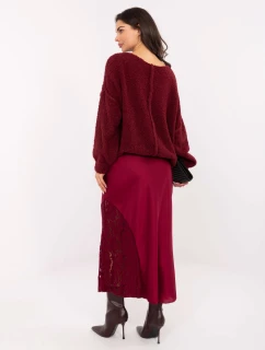 Spódnica MI SD model 21724599 bordowy - FPrice