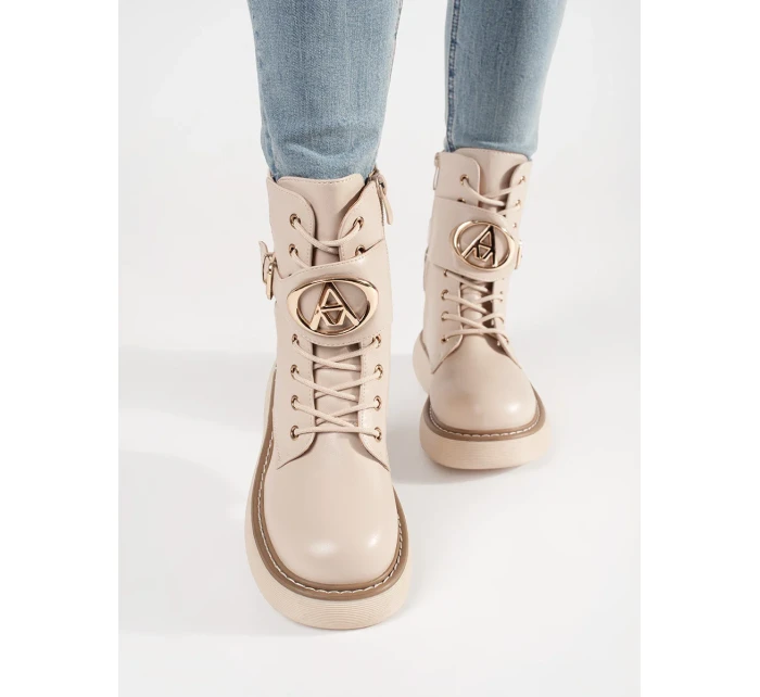 Módní kotníčkové boty dámské platforma Módní kotníčkové boty dámské platforma