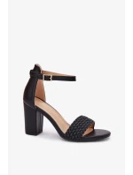 Sandály na podpatku model 213926 Step in style Sandály na podpatku model 213926 Step in style