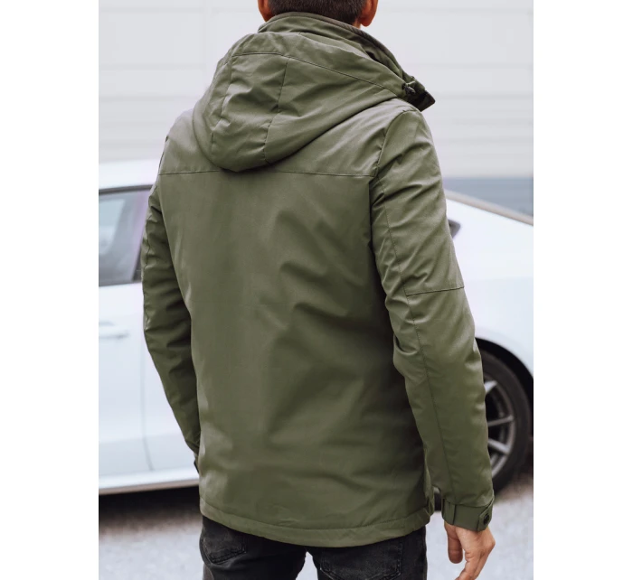 Pánská zimní bunda s kapucí zelená FashionStreet TX4910
