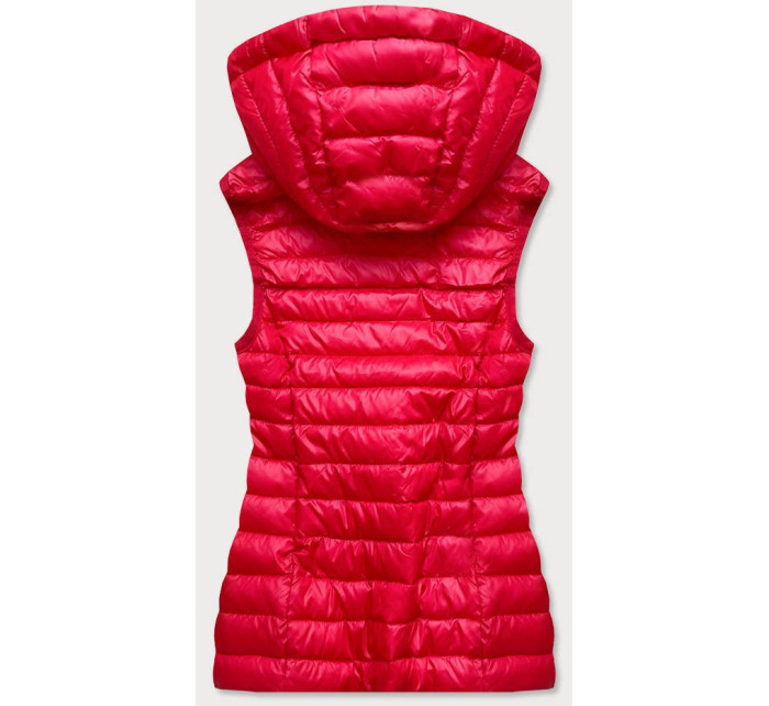 Červená prošívaná dámská vesta model 16150984 - S'WEST