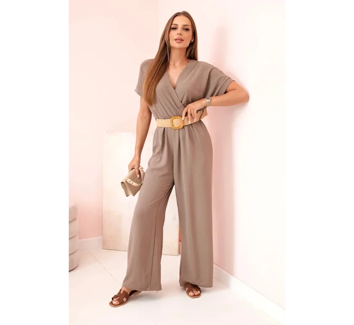 Kombinéza s ozdobným páskem v pase fango