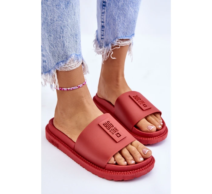 Dámské pantofle Big Star model 21609146 červené - Big Star Shoes Dámské pantofle Big Star model 21609146 červené - Big Star Shoes
