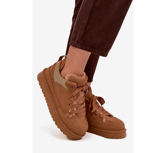 Dámské tenisky s podšívkou Camel model 21718502 - Boto Dámské tenisky s podšívkou Camel model 21718502 - Boto