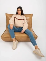 Dámská mikina EM BL 760.01 béžová - FPrice Dámská mikina EM BL 760.01 béžová - FPrice