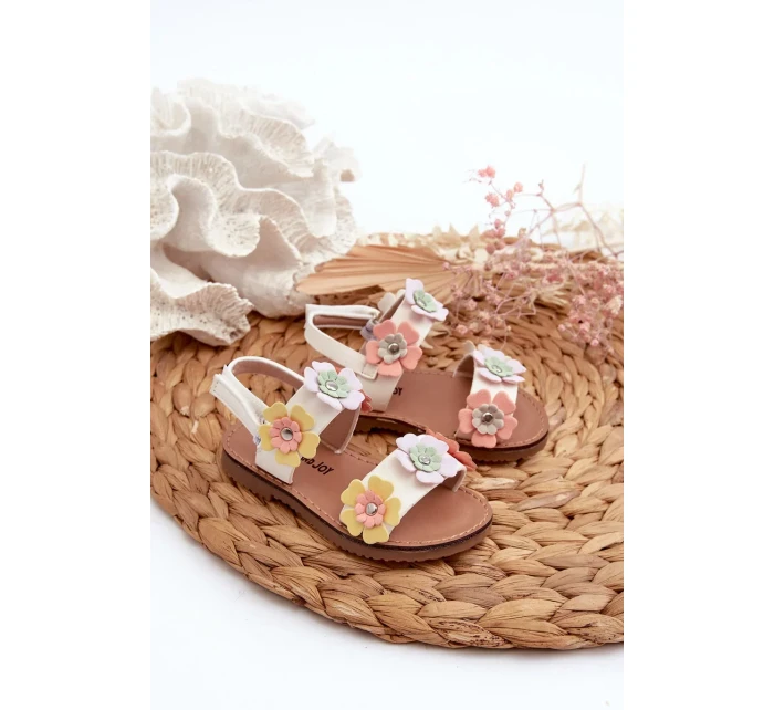 Dětské sandály zdobené květinami Multicolor Tinette