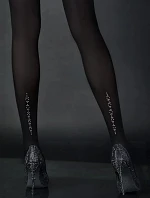 Snové punčocháče s kamínky Dream černé - Noq