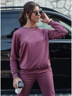 MILIAN dámská tepláková souprava bordó Dstreet model 21980505 - FashionStreet