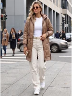 kurtka damska pikowana z kapturem  model 22347484 - FashionStreet