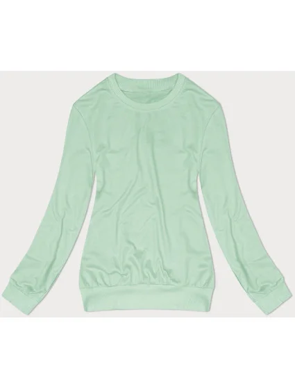 Tenká dámská tepláková mikina v pistáciové barvě se stahovacími lemy model 20070272 - J.STYLE