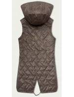 Prošívaná vesta v barvě s kapucí model 20840746 - S'WEST