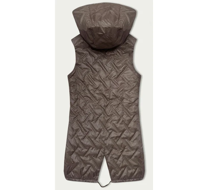 Prošívaná vesta v barvě s kapucí model 20840746 - S'WEST