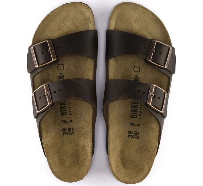 Dámské/pánské hnědé žabky Birkenstock Arizona Nubuk Habana narrow (52533) Dámské/pánské hnědé žabky Birkenstock Arizona Nubuk Habana narrow (52533)