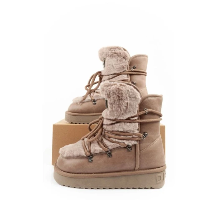 snow boots winter  brown high dámské model 21395346 - D.Franklin
