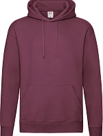 Fruit of the Loom Premium Hooded Sweat Pánská mikina s kapucí 16.2152 burgundy