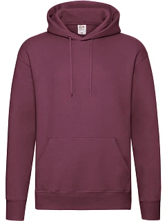 Fruit of the Loom Premium Hooded Sweat Pánská mikina s kapucí 16.2152 burgundy