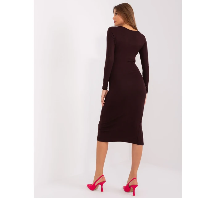 EM SK 783 šaty.41P tmavě hnědá EM SK 783 šaty.41P tmavě hnědá