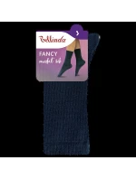 Dámské ponožky z modalu FANCY RIB MODAL SOCKS - BELLINDA - modrá