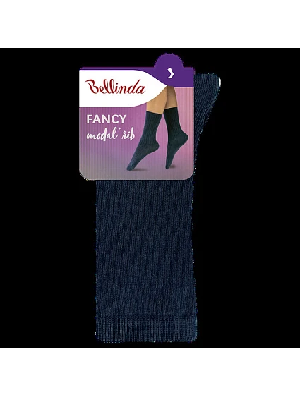 Dámské ponožky z modalu model 21232670 RIB MODAL SOCKS  modrá - Bellinda