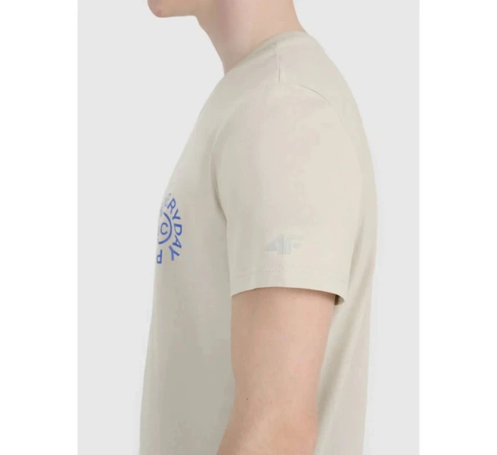 Pánské tričko s potiskem 4F 4FWSS25TTSHM1980-83S Pánské tričko s potiskem 4F 4FWSS25TTSHM1980-83S