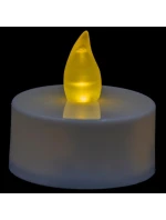 SADA 2 ČAJOVÝCH SVÍČEK VEDENÝCH ČASOVAČEM BÍLÁ