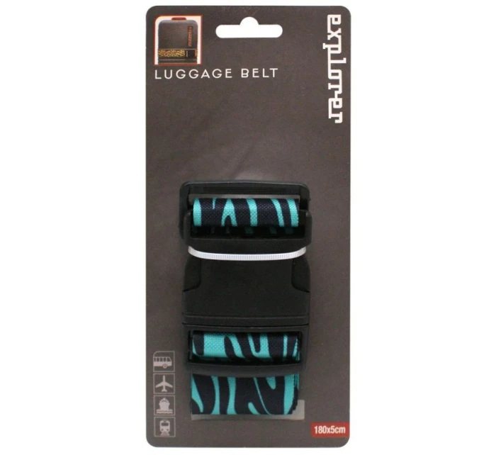 180x5CM PROWORLD ZEBRA MODRÝ UNIVERZÁLNÍ PÁS BEZPEČNOSTNÍHO KABELU