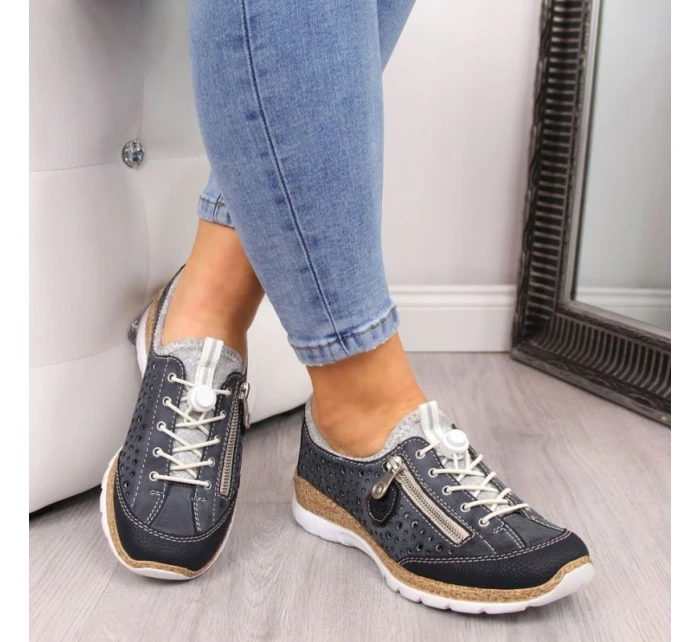 damskie sportowe granatowe model 22035565 - Rieker