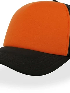 Atlantis Headwear Rapper 5 panelová síťovaná kšiltovka 33.2070 orange/black