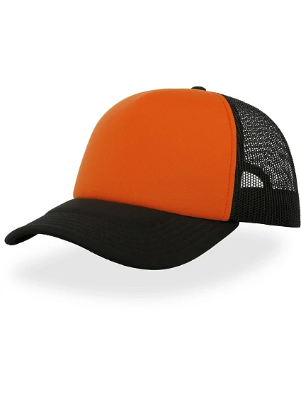 Atlantis Headwear Rapper 5 panelová síťovaná kšiltovka 33.2070 orange/black Atlantis Headwear Rapper 5 panelová síťovaná kšiltovka 33.2070 orange/black